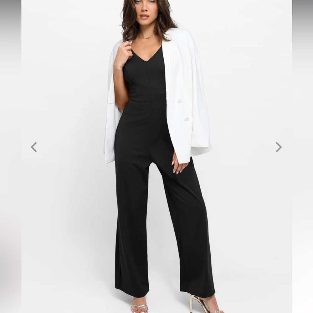 popilush Shapewear Slimming Wide-Leg Jumpsuit - Picture 3 of 12